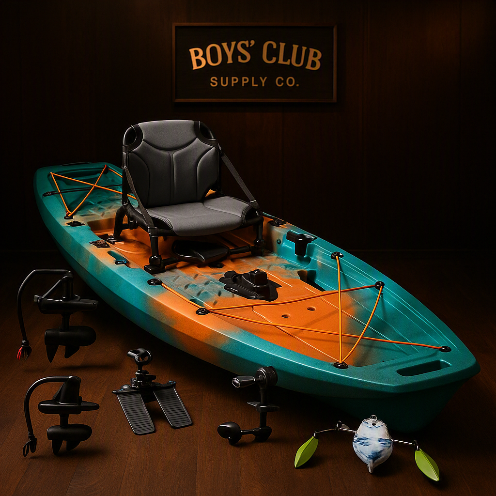 2026 New 2 Sections Modular Detachable 9.2ft One Person Electric Sit-On-Top Fishing Kayak for River