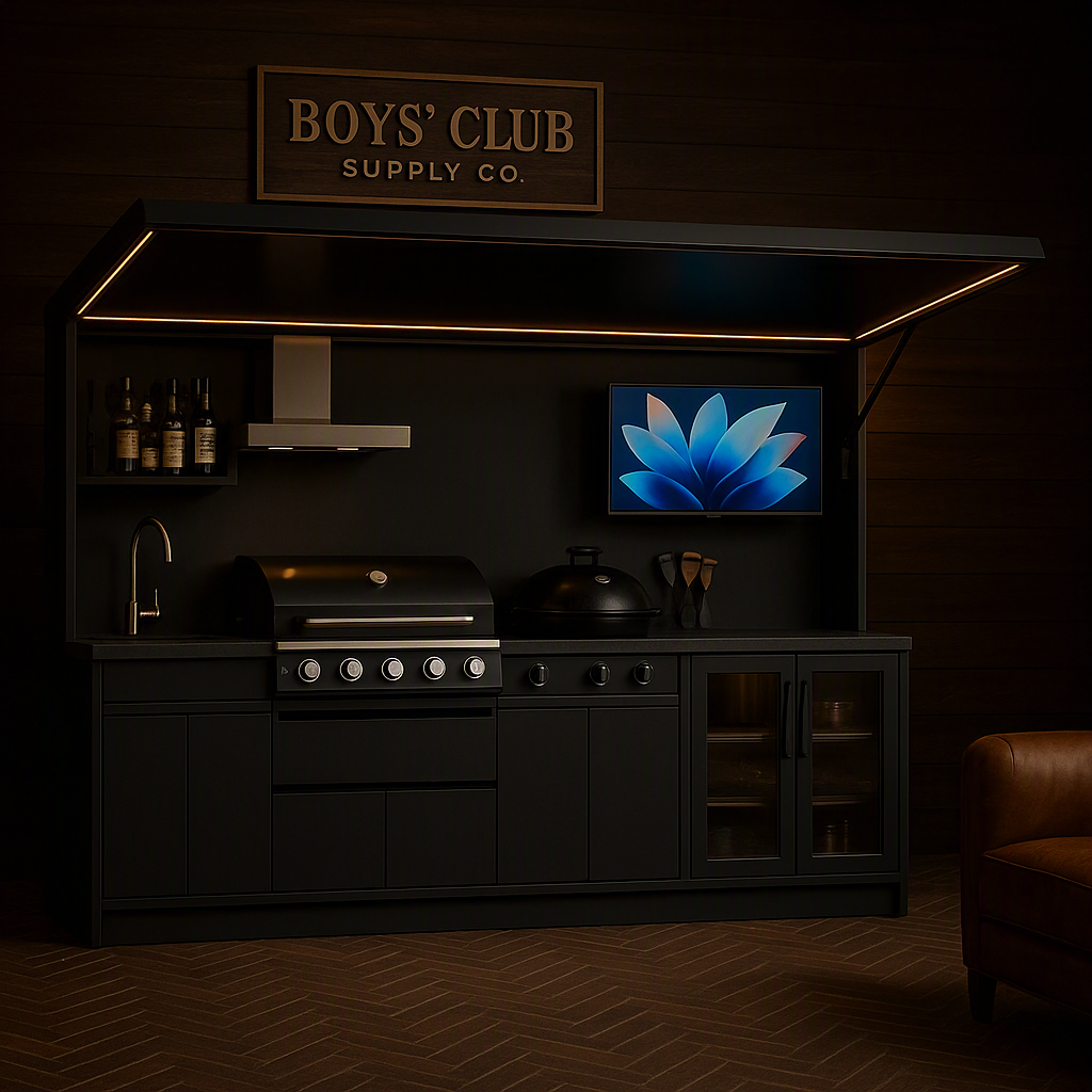 Summer Modular Outdoor Kitchen for Camping Set Convenient BBQ Grills Including Pizza Oven Grill for Outdoor Adventures