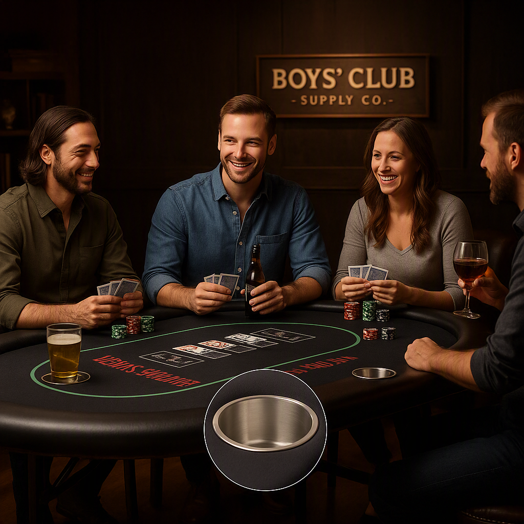 8 Player Poker Table Foldable Texas Holdem Table With Deepened Cup Holders And Padded Rails No Assembly Instant Play Portable Poker Table For Home Party Game Night