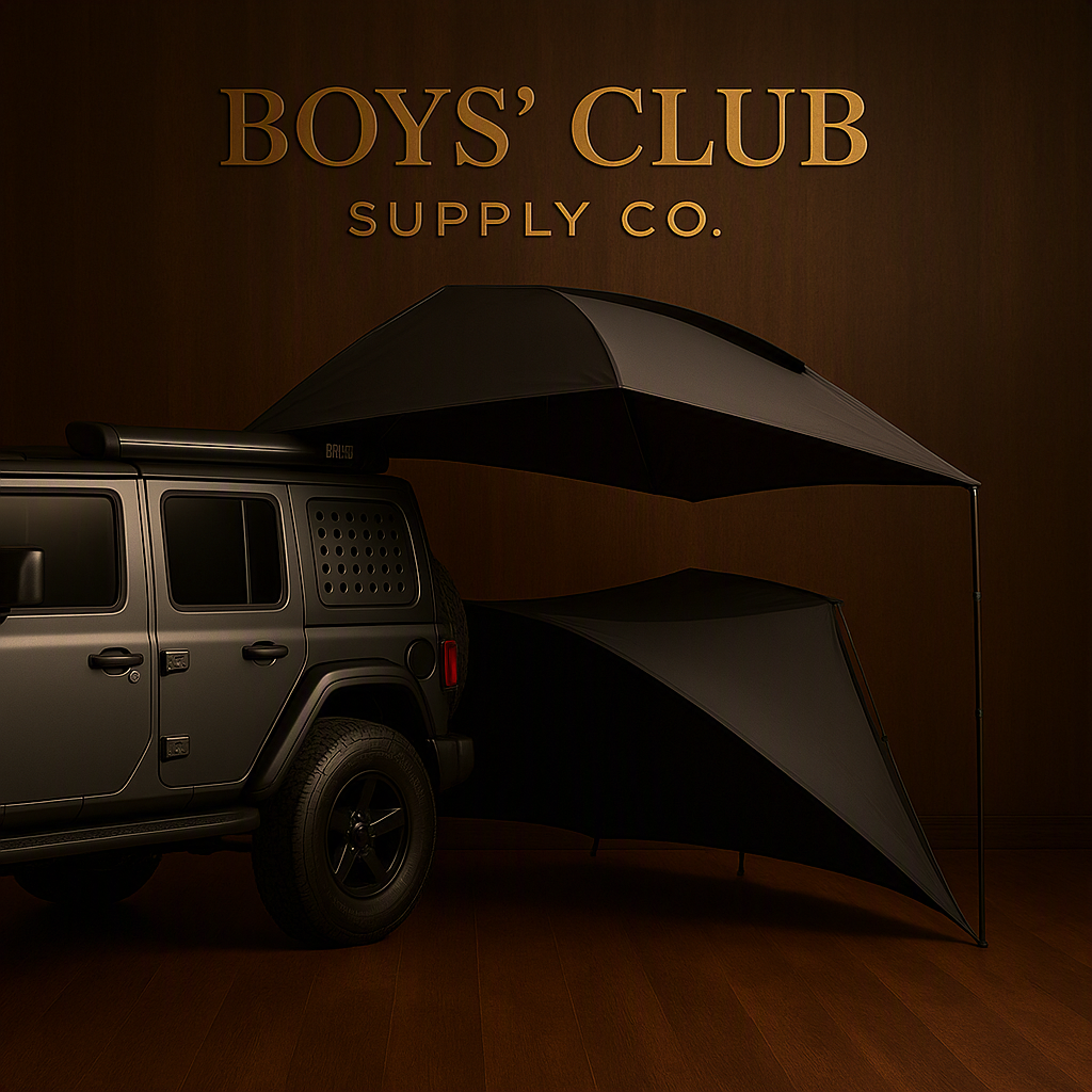 MOBI GARDEN Car Side Tent SUV Docking Camping Picnic Waterproof Sunscreen UPF50+ Convenient Black Advanced Canopy Awning Outdoor