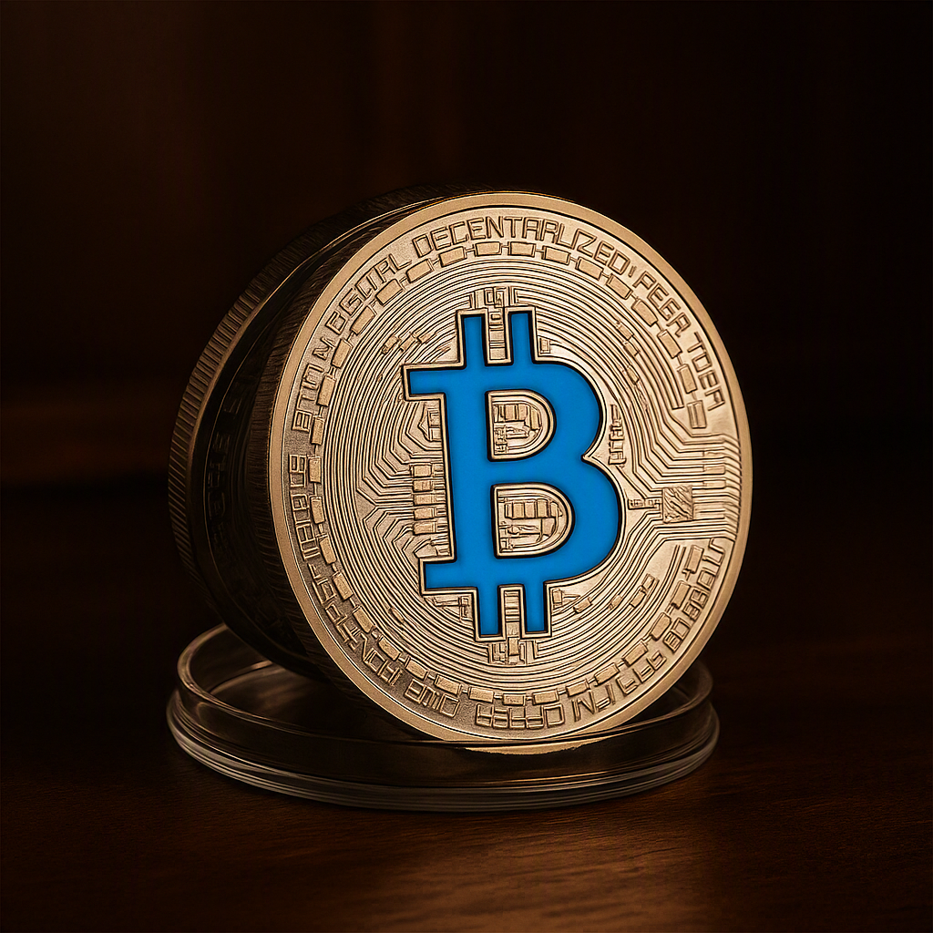 Bitcoin Collectible Coin Silver Plated Physical Casascius Bit BTC Commemorative Coins