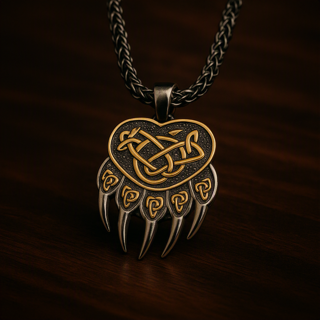 Never Fade Viking Celtic Wolf Claw Necklace Men Norse Rune Bear Claw Self-defense Amulet Genuine Leather Stainless Steel Jewelry
