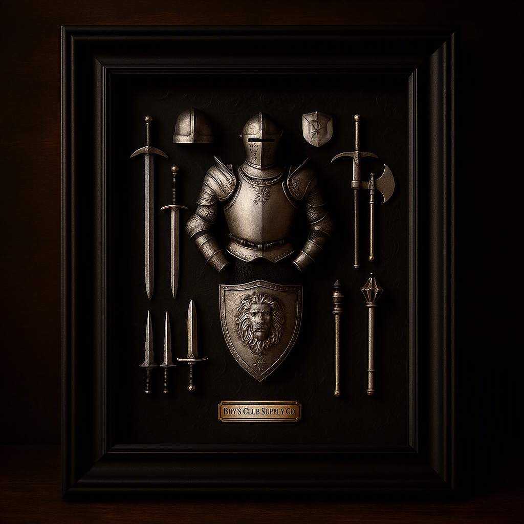 Resin home decoration craft ancient European medieval armour finished home decoration model Decorative frame LTCP-266