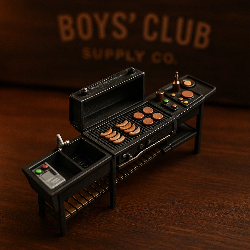1/64 Diorama Barbecue Grill Model Car Repair Props Miniature Model Sand Table Scene Garage BBQ Grill Accessories Model