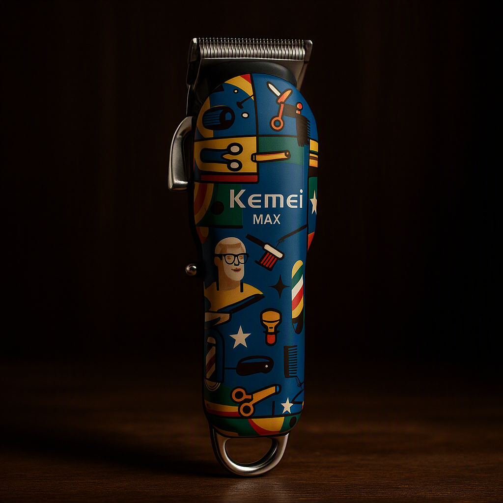 Kemei Rechargeable Graffiti Pattern Electric Hair Clipper Professional Barber Trimmer Man Shaver Km-MAX2092 KM-MAX5090 KM-RS7098