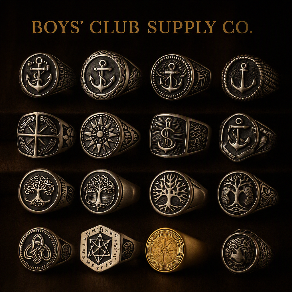 Viking Stainless Steel Tree of Life Viking Compass Ring Vintage Fashion Gifts Jewelry Party for Men and Women