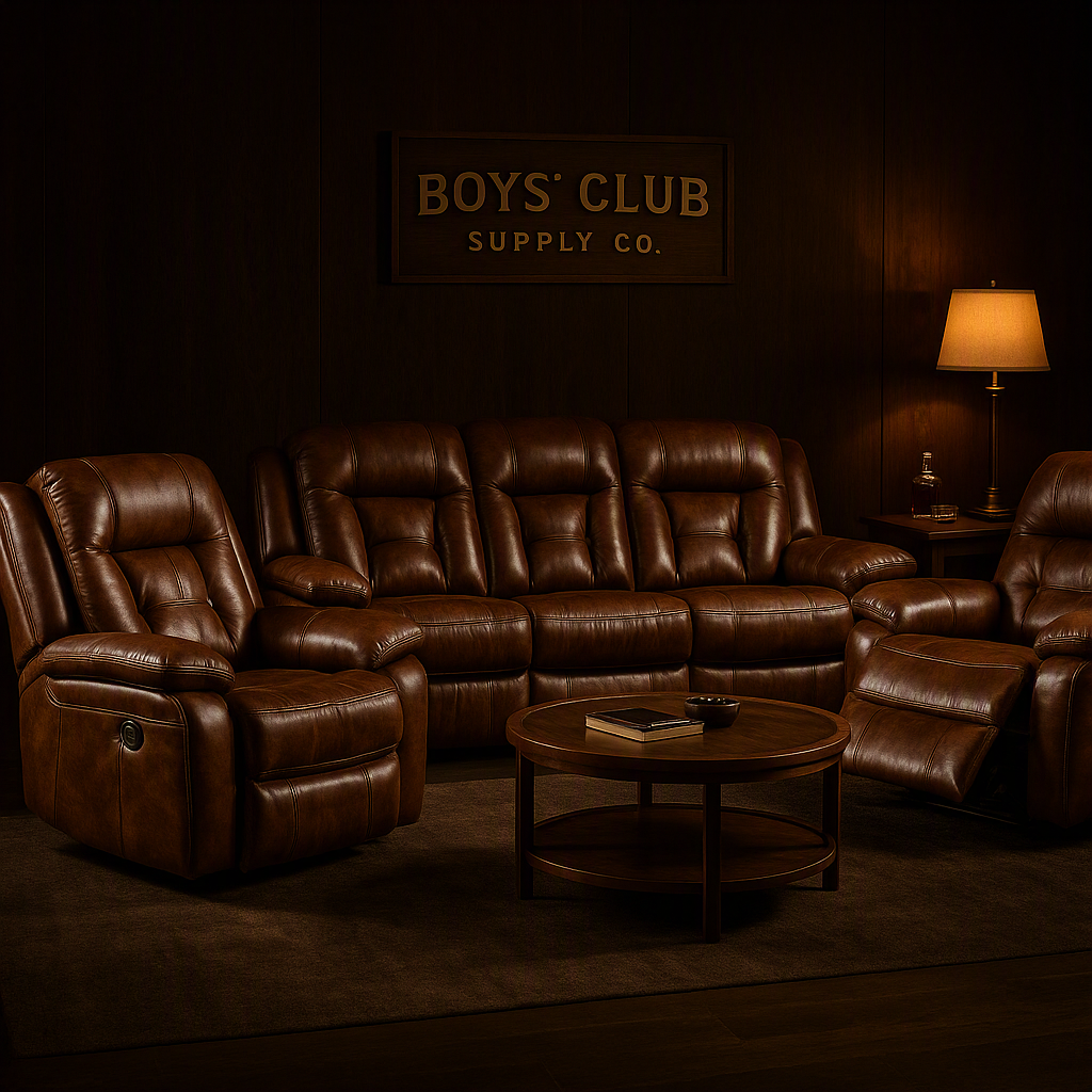 Exclusive Premium Leather Sectional Recliner Sofa Set for Stylish Living Room