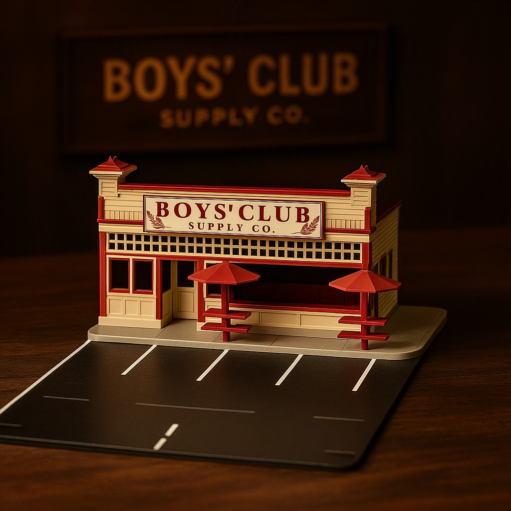 Novel 1/64 Scale Model Classic SANDWICH SHOP Model Plastic Building Miniature Figure DIY Hobby Collection Unique Desktop Decor